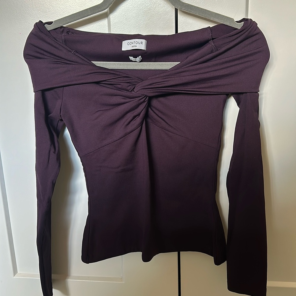 Aritzia Contour Twist Off-shoulder